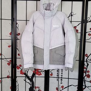 Nike x Sacai Bomber Goose Down Nikelab Parka Men Size Small Hooded Coat